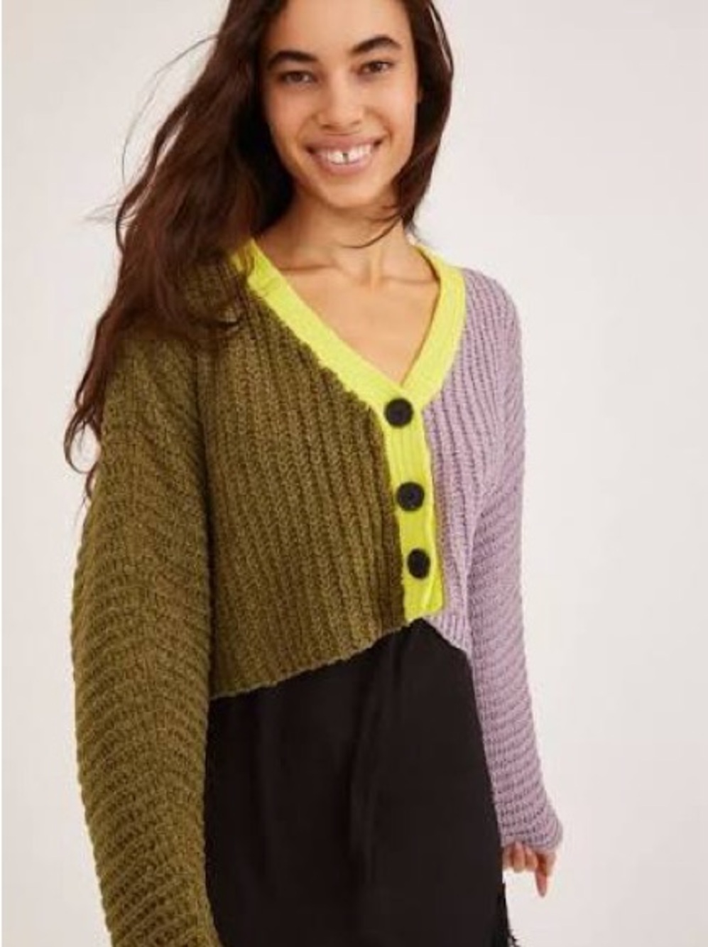 UO Ashlyn Batwing Cropped Cardigan